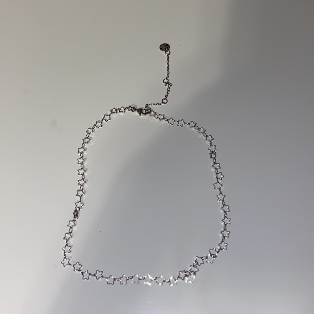 Silver, Necklace, Chocker, Pura Vida, Stars